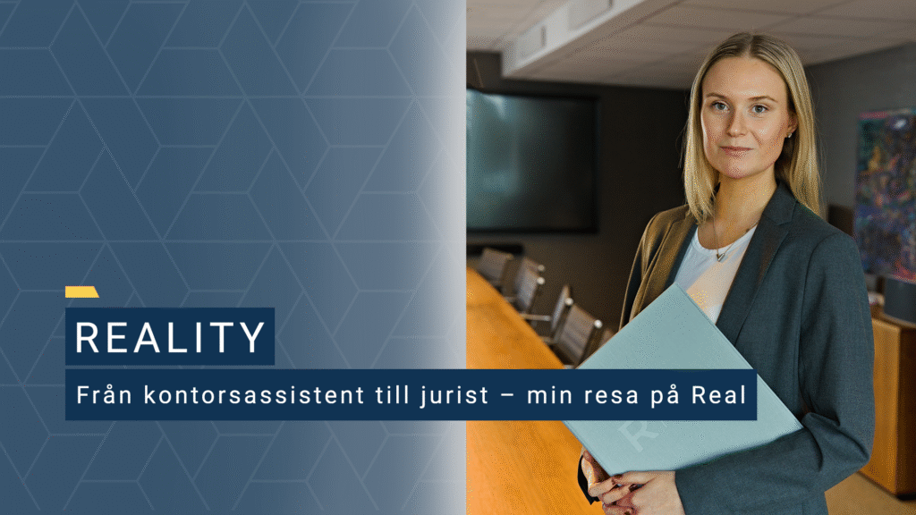 Från kontorsassistent till jurist – min resa på Real Advokatbyrå